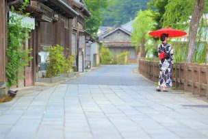 千葉佐原_着物女性